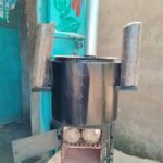 A combustible jiko is a type of stove commonly used in many parts of the world for cooking and heating. It typically burns biomass fuels such as wood, charcoal, agricultural residues, or other organic materials. 